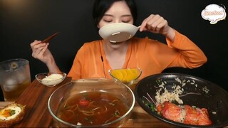 Trứng scotch, mì soba,, cơm trộn cá hồi sống 5 #amthuc