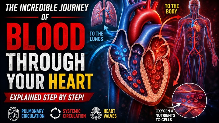 How Does Blood Flow Through the Heart  Circulatory System