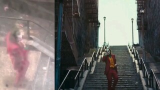 Secretly filming the clown dancing scene