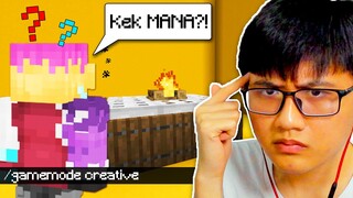 KAMU harus GAMEMODE CREATIVE untuk menyelesaikan PUZZLE MINECRAFT INI!