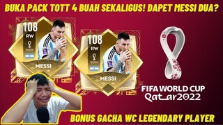 Buka Pack TOTT 4 Buah Sekaligus! Dapat Messi 2 biji??!! | FIFA Mobile Indonesia