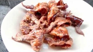 Prinitong Pusit (Fried Squid)