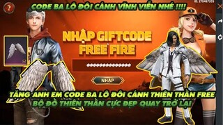 Free Fire| Tặng anh em code ba lô đôi cánh thiên thần vĩnh viễn - Bộ đồ thiên thần cực đẹp quay lại