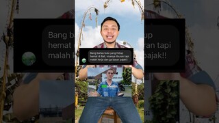 Bule hidup CURANG? Visa turis tapi malah KERJA dan ga bayar pajak? #shorts