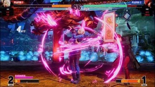 KOF15　最強アッシュ　大逆転55Hit9割コンボ　大将アッシュは一撃で決まる