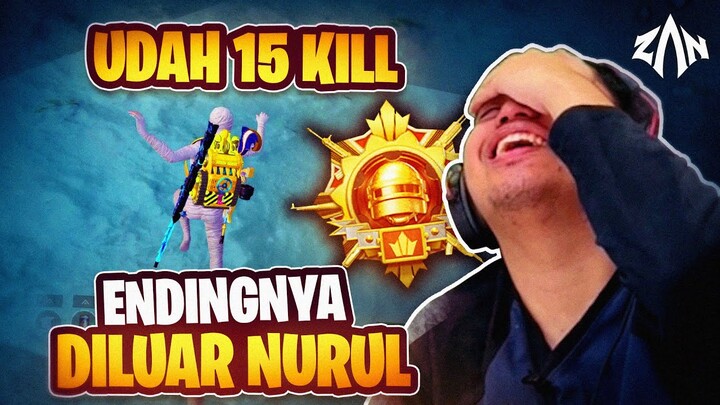 Rank Conqueror  Sudah 15 Kill, Endingnya Malah Diluar Nurul | PUBG Mobile Indonesia