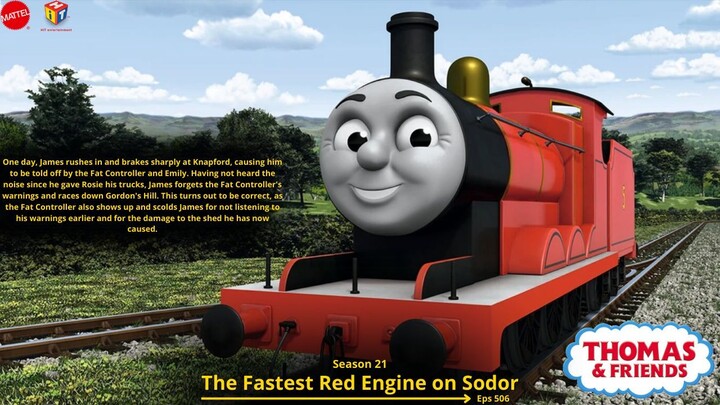 Thomas & Friends Eps 506 The Fastest Red Engine on Sodor [ Indonesian ]