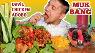 DEVIL CHICKEN ADOBO MUKBANG | ATCHARA