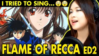Filipina tries to sing Japanese anime song - FLAME OF RECCA anime ending 2 FULL - cover by Vocapanda