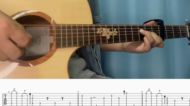 Fragment of "Summer Soseki"｜Fingerstyle Guitar [พร้อมโน้ตเพลง]