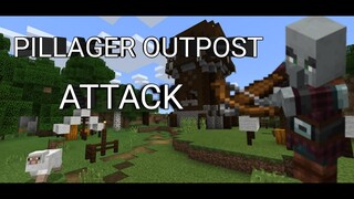 Minecraft:PocketEdition #Awesome Builders Squad Realm #Pillager attack the outpost