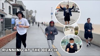 RUNNING AT THE BEACH WITH THE MP PROMOTION PRESIDENT | EUMIR MARCIAL