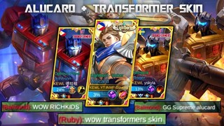 ALUCARD+TRANSFORMERS SKIN=EZ WIN | TOP GLOBAL ALUCARD WITH TRANSFORMER | TOP GLOBAL ROTATION ALUCARD