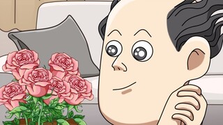The roses are grown, and a banana is planted