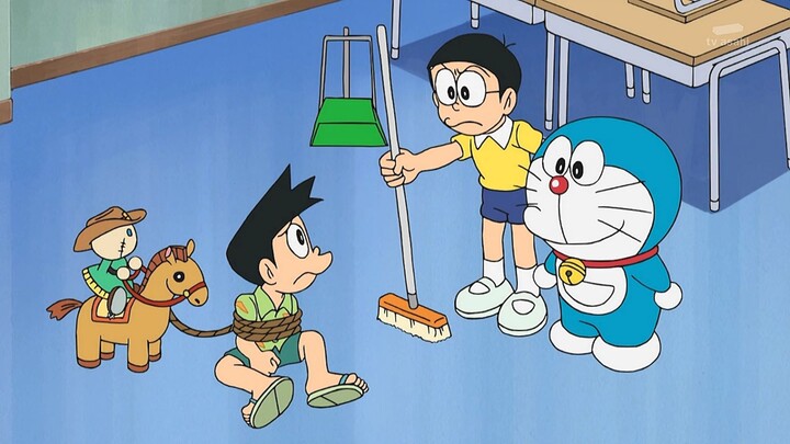 Doraemon ตอน สนใจเลี้ยงแมวโนบิตะไหม กับ คาวบ็อทล่าค่าหัว