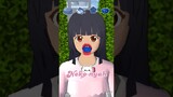 ASMR Food Emoji Mukbang Challenge 💙🔵 #sakuraschoolsimulator #shorts #mukbang #asmr