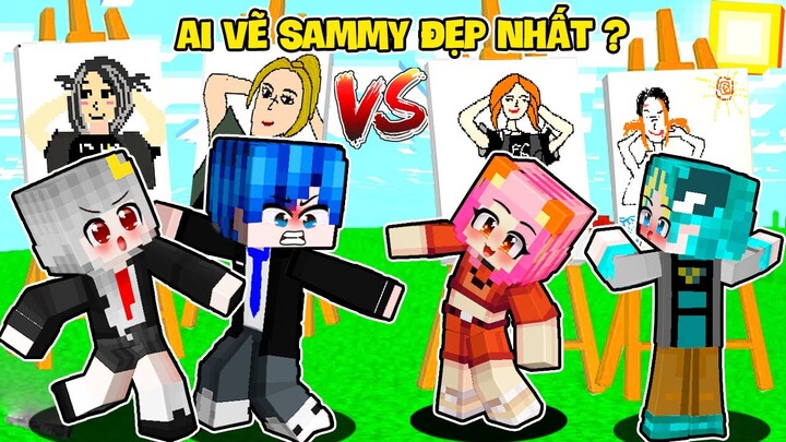 AI LÀ NGƯỜI VẼ SAMMY ĐẸP NHẤT ? MORA - PHONG CẬN - YABUN THÁCH ĐẤU THI VẼ HÌNH DÌM SAMMY