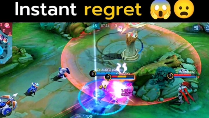 Quick regret 😯