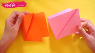 Cách làm hộp quà bằng giấy cực dễ - Cách Gấp Hộp Quà đơn giản Gấp giấy Origami -hộp bằng giấy a4