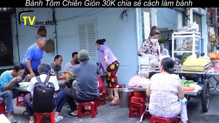 Chủ quán Bún Mì Vàng Bánh Tôm Chiên Giòn 30K chia sẻ cách làm bánh ngon không gắt dầu p12