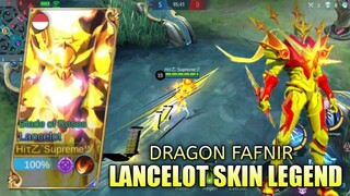 SCRIPT SKIN LANCELOT DRAGON FAFNIR FULL EFFECTS NO PASSWORD - MOBILE LEGENDS