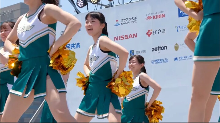 日本女大：日本大学女子啦啦队「樱桃小丸子主题曲」【关东学院大学】 | 活力四射 | 女大学生 | 活力少女 | 青春洋溢 | 啦啦队|