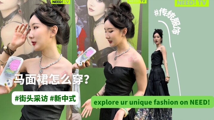 NEED! TV｜Hot girl phong cách Tân Trung Quốc diện váy mãn quần dạo chợ phiên