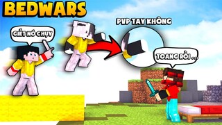 BEDWARS KHANGG VÀ SIRO KẾT HỢP PVP CÂN HẾT TEAM ĐỊCH CỦA CẶP ĐÔI CHỊ EM TỐT (Minecraft PvP)