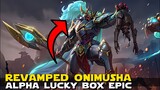 REVAMPED ALPHA ONIMUSHA EPIC SKIN IS HERE! | NEW UPDATED WALLPAPER | MOBILE LEGENDS UPDATE | MLBB