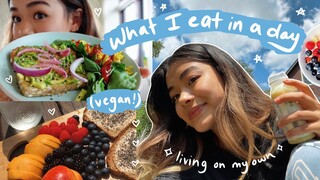 WHAT I EAT IN A DAY while living on my own! (VEGAN) *:･ﾟ✧