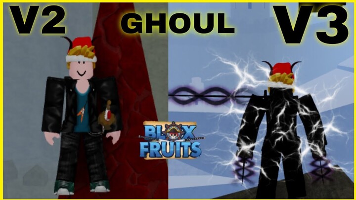 ( RACE ) FINALLY I GOT GHOUL  V2 & V3 + SHOWCASE IN BLOX FRUITS - PART 16