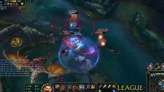 1 HP Outplay Penta or Luck and LoL Moments - League of Legends