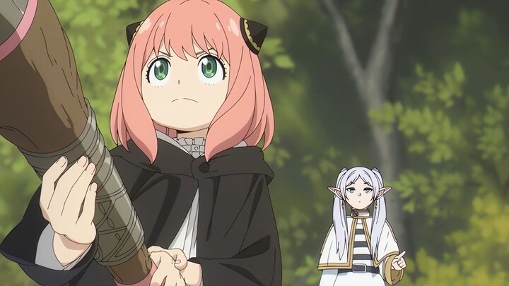 Anya jadi murid nenek Frieren auto OP 😭🤌🏻