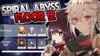 Duo C0 Kazuha & C0 Hu Tao on Spiral Abyss 2.7 Floor 12 with 9 Stars | Genshin Impact 2.7 [PC]