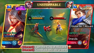 I Met 15,000 Matches Real Alucard God in Rank (He Destroyed KEWL SQUAD in 5 Minutes?) Intense Fight!