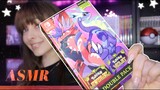 ASMR ❤️💜 UNBOXING Pokemon Scarlet & Violet Double Pack! ~ Cozy Whispers, Tapping & Crinkles