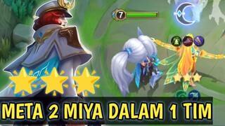 MAIN PAKE 2 HERO MIYA DALAM 1 TIM ! AUTO TEMBAK TEMBAK