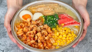 200 yuan semangkuk! 3 pon ramen udang karang, kaldu tulang babi, sungguh lezat!