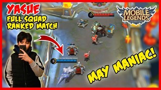 Pinatikim ng Maniac ang Kalaban! DD Infinity with Yasue Full Squad RG - Mobile Legends - MLBB