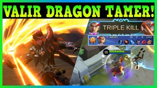 VALIR NEW SKIN | DRACONIC FLAME EPIC SKIN GAMEPLAY | UPCOMING DRAGON TAMER SQUAD 🟢 MLBB