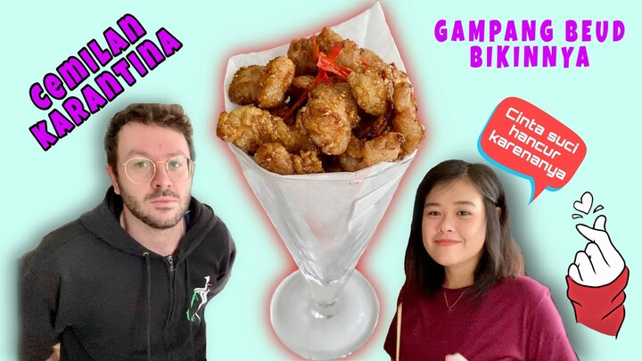 REBUTAN MAKAN AYAM KOREA | GARLIC BUTTER CHICKEN POPCORN