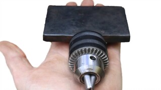 A piece of scrap iron, cut, polished and welded with a scrap drill bit, unexpectedly easy to use