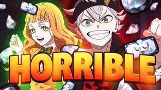THESE SUMMONS WERE HORRIBLE... WHAT IS THIS? 9600 CRYSTALS FOR WHAT? | Black Clover Mobile