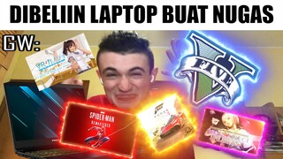 Ketika Dibeliin Laptop Baru Tapi Buat Nugas... (Azel Meme)