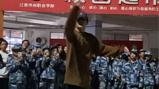 This is what a hiphop dancer does when wearing a veil?