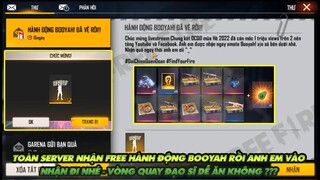 Free Fire| Cả server nhận hành động Booyah Free rồi anh em vào lấy nhé - vòng quay đạo sĩ quay lại