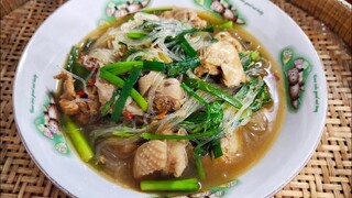 แกงวุ้นเส้นใส่ไก่บ้าน แกงแบบนี้อร่อยหอม น้ำแกงนัว สไตล์ | ครัวบ้านๆ Channel