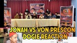DOGIE REACTION PRESCON JONAH VS VON ONLINE SABONG