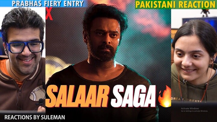 Pakistani Couple Reacts To Prabhas Fiery Entry In Salaar | Prabhas | Shruti Haasan