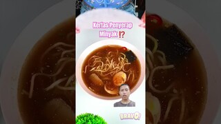 Kertas Penyerap Minyak ⁉️ #ramen #food #mukbang #koreanfood